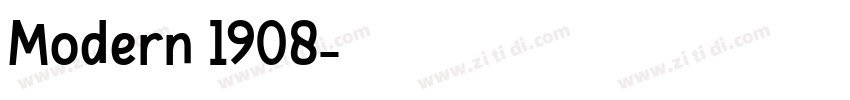 Modern 1908字体转换